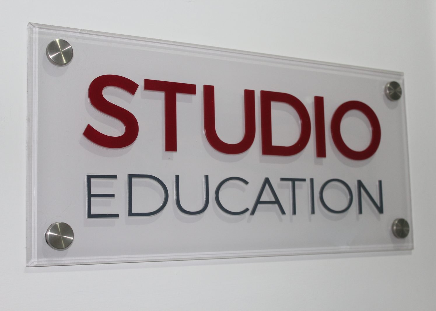 The Studio Education sign at a Learning Centre